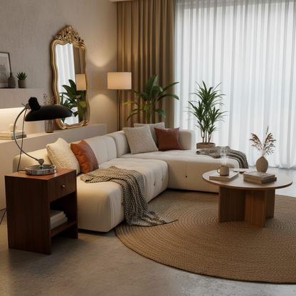 Bauhaus Style Iron Table Lamp with Soft Ambient Lighting
