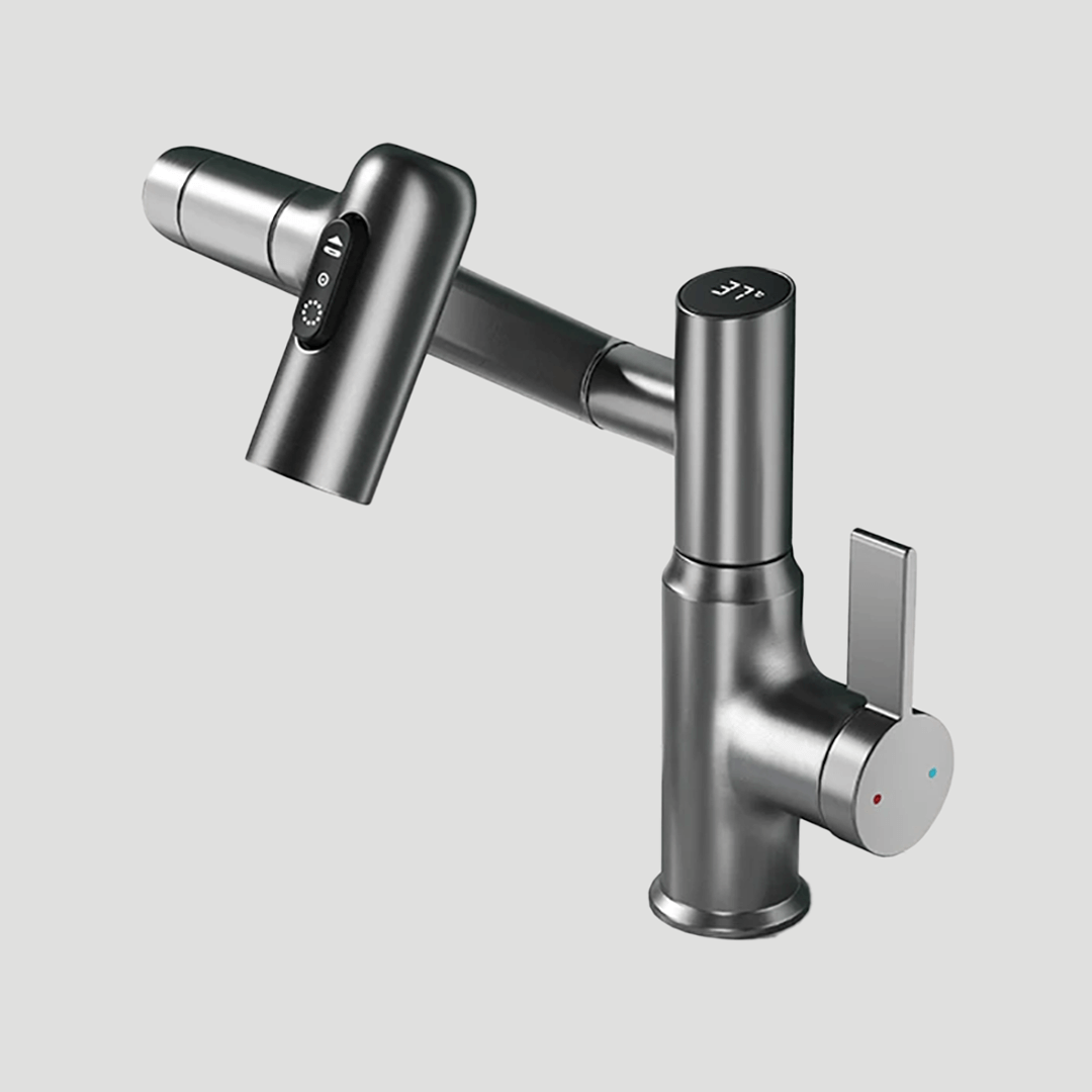 LED Faucet with 360° Rotation and Temperature Display