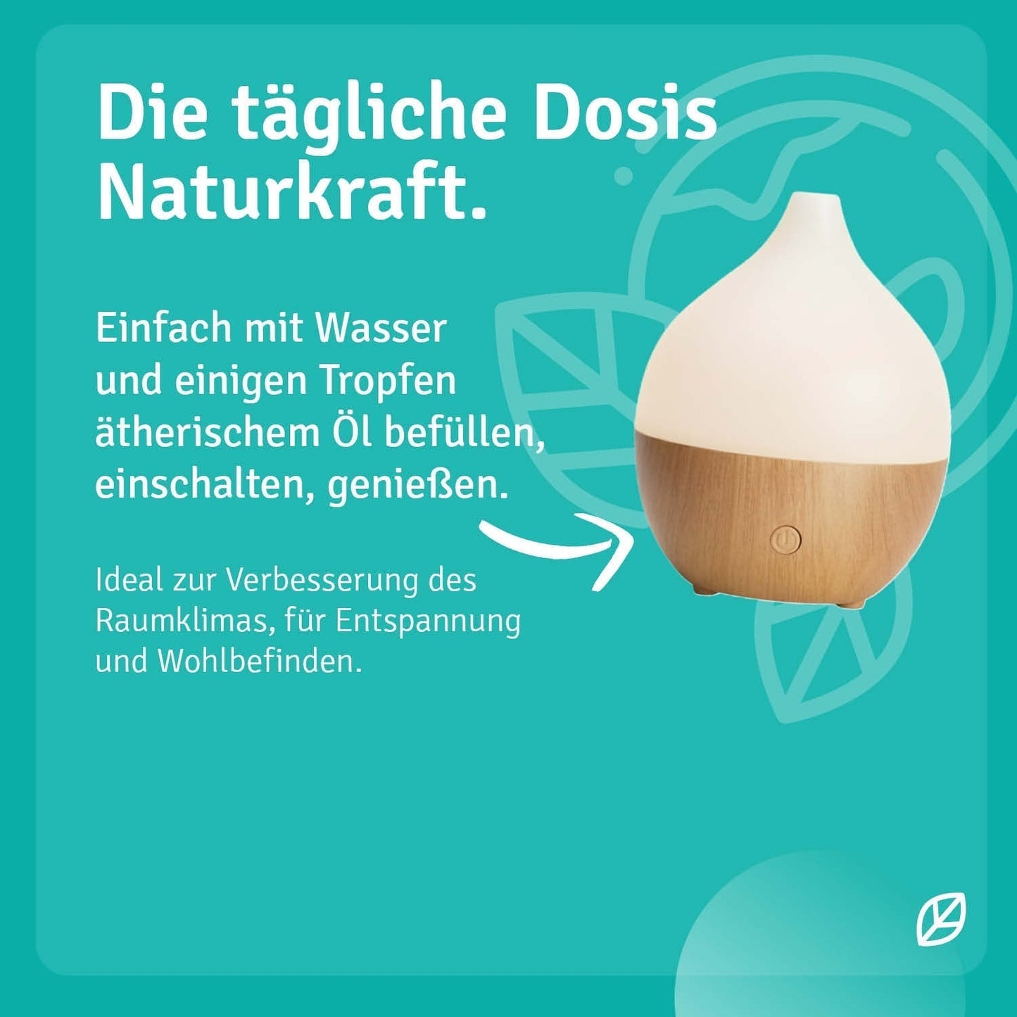 Compact USB Aroma Diffuser with LED Light for Essential Oils