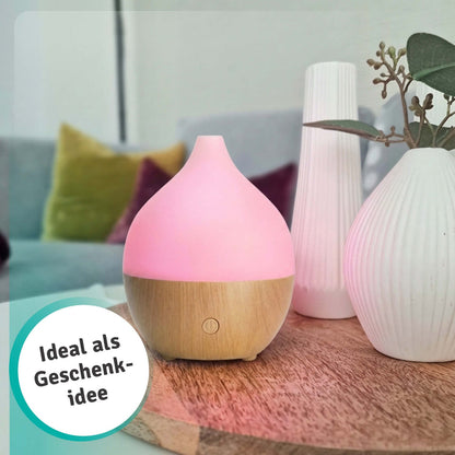 Compact USB Aroma Diffuser with LED Light for Essential Oils