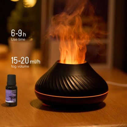 LED Flame Effect Essential Oil Diffuser