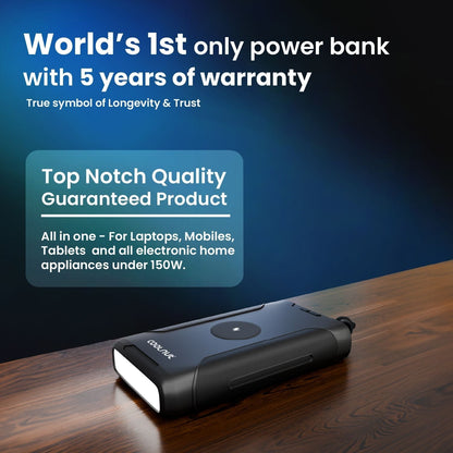 Portable Power Hub | 150W Output, 222Wh Capacity for Travel