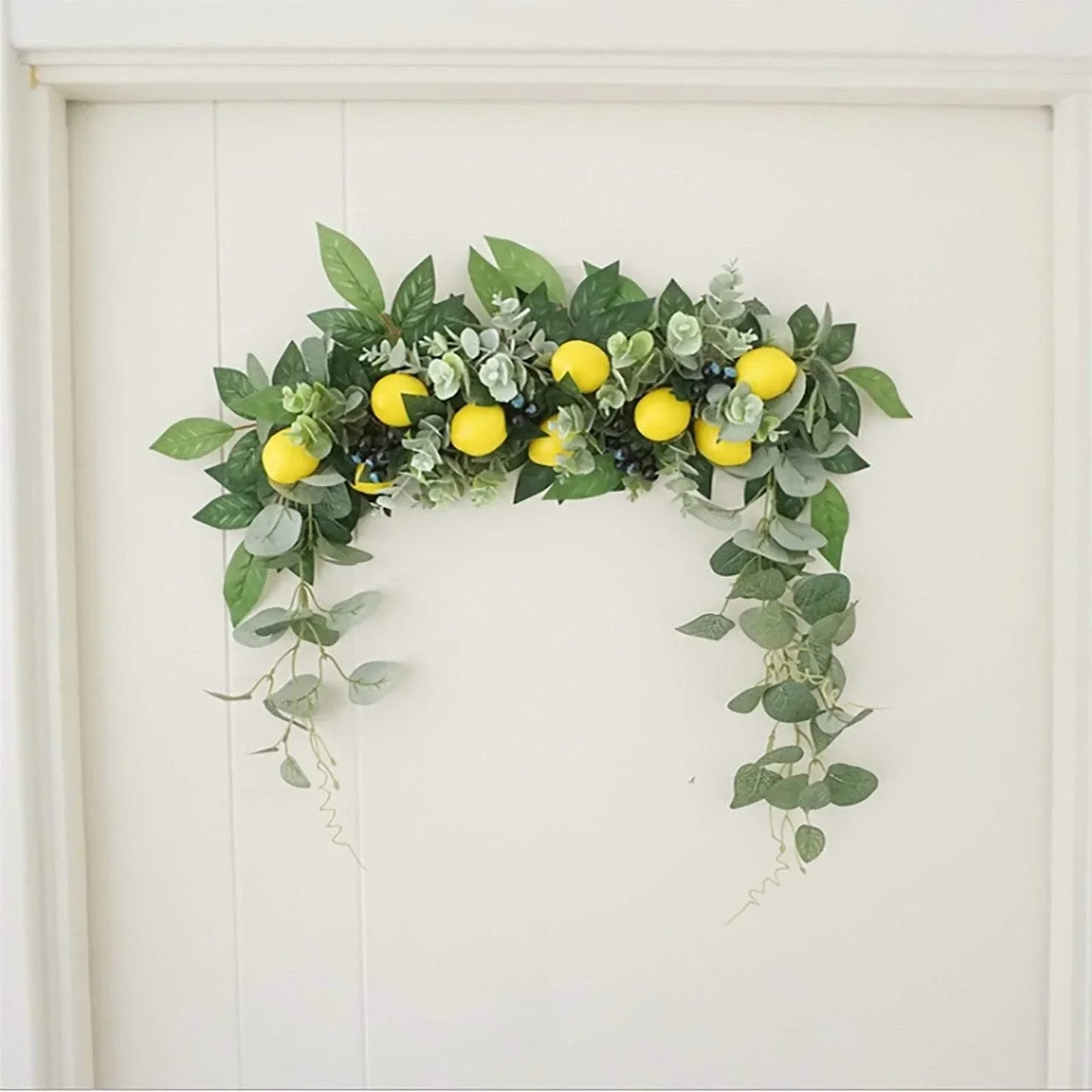 Decorative Lemon Wreath for Home Decor