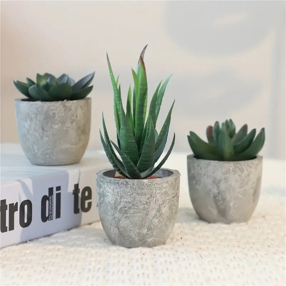 Evergreen Faux Succulent for Timeless Decor