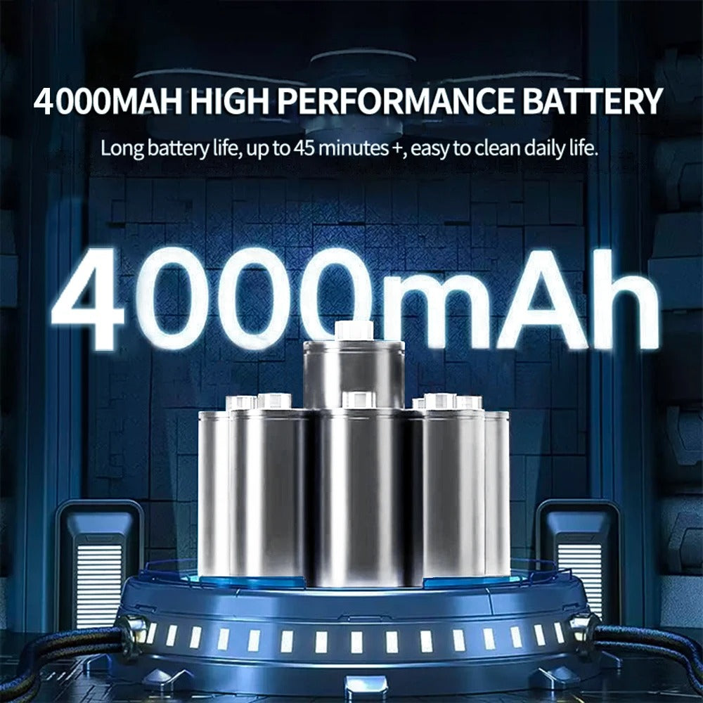 Lightweight Wireless Car Vacuum – 95000PA Suction Power, Quiet Operation