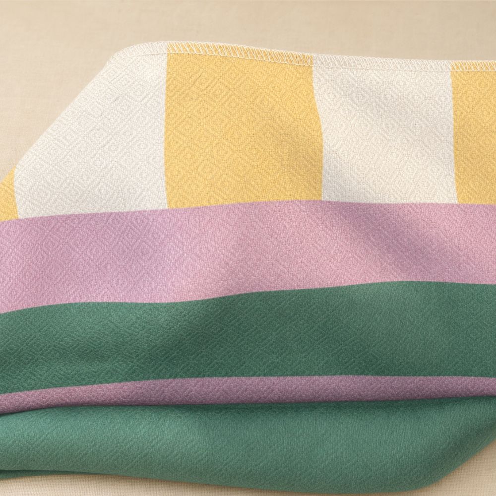 Charming Striped Sofa Protector for a Fresh Look