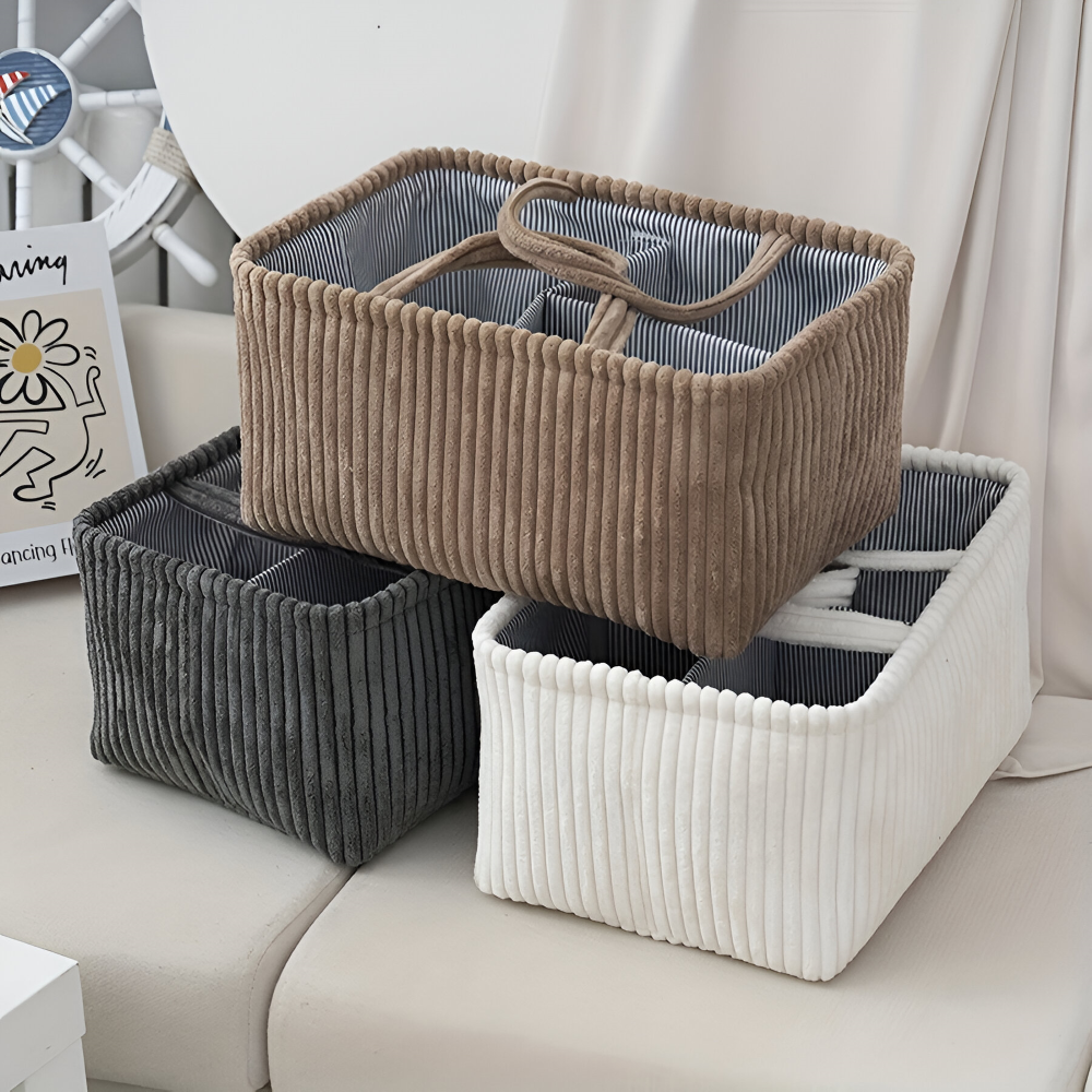 Versatile Storage Basket | Open Design | Durable Fabric Organizer
