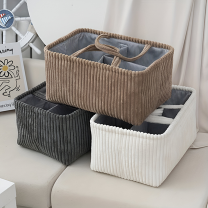 Versatile Storage Basket | Open Design | Durable Fabric Organizer