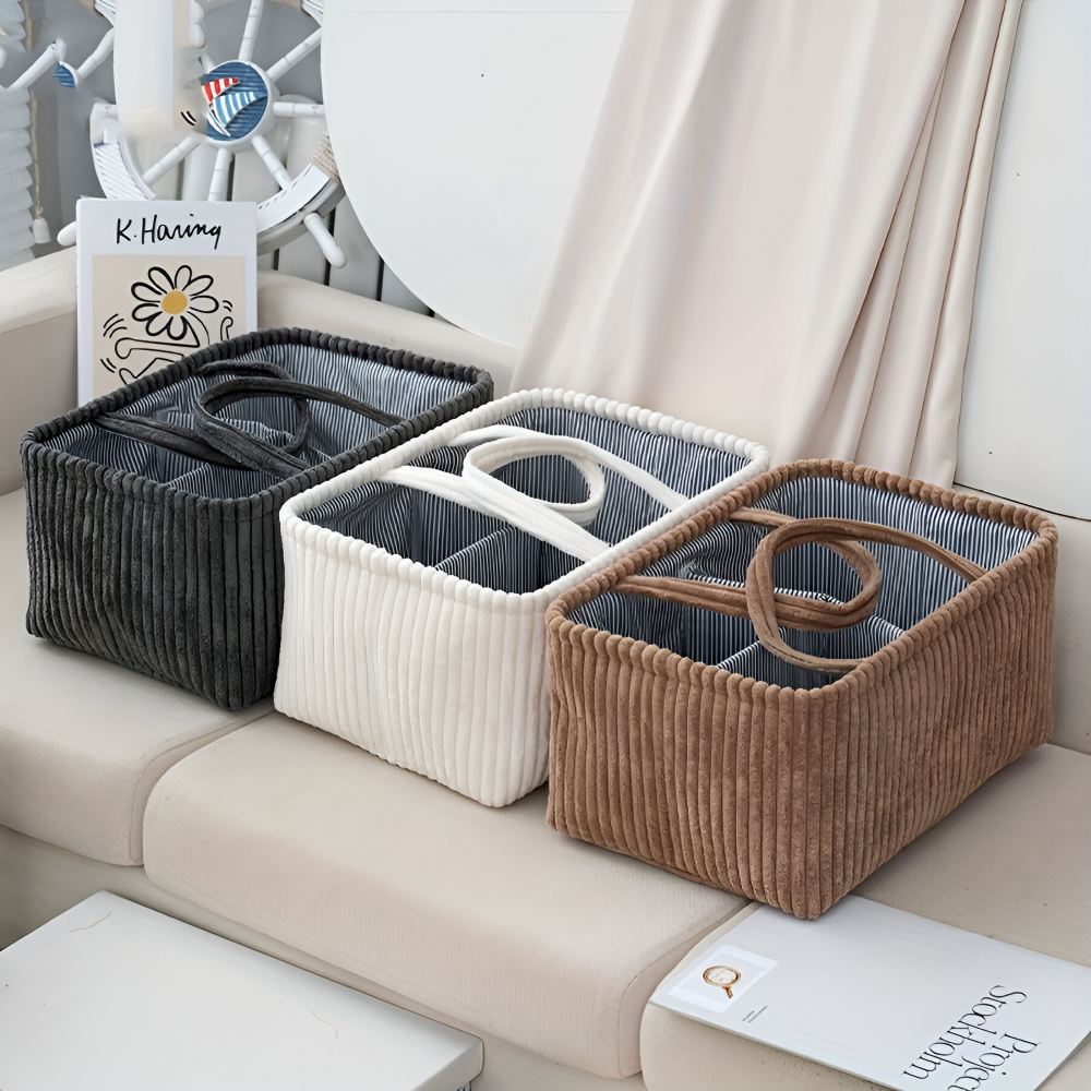 Versatile Storage Basket | Open Design | Durable Fabric Organizer