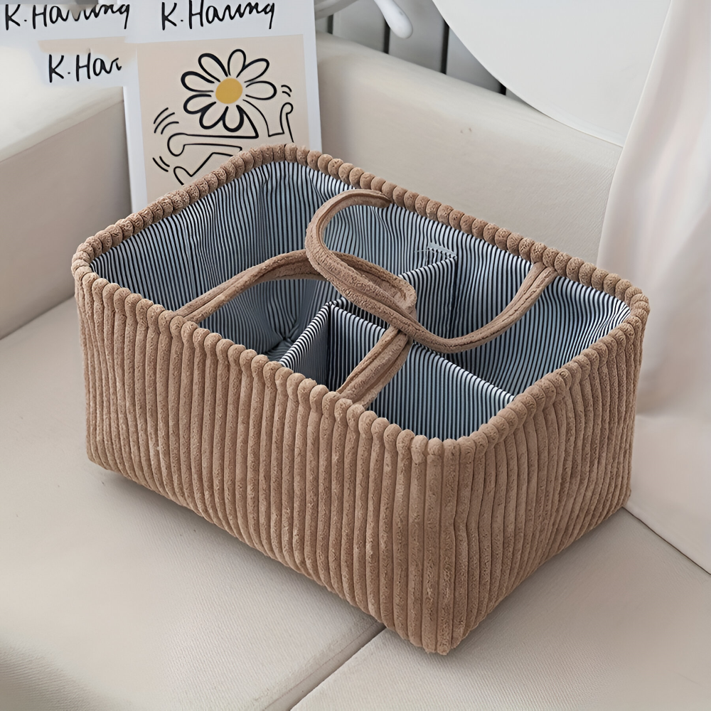 Versatile Storage Basket | Open Design | Durable Fabric Organizer