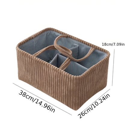 Versatile Storage Basket | Open Design | Durable Fabric Organizer