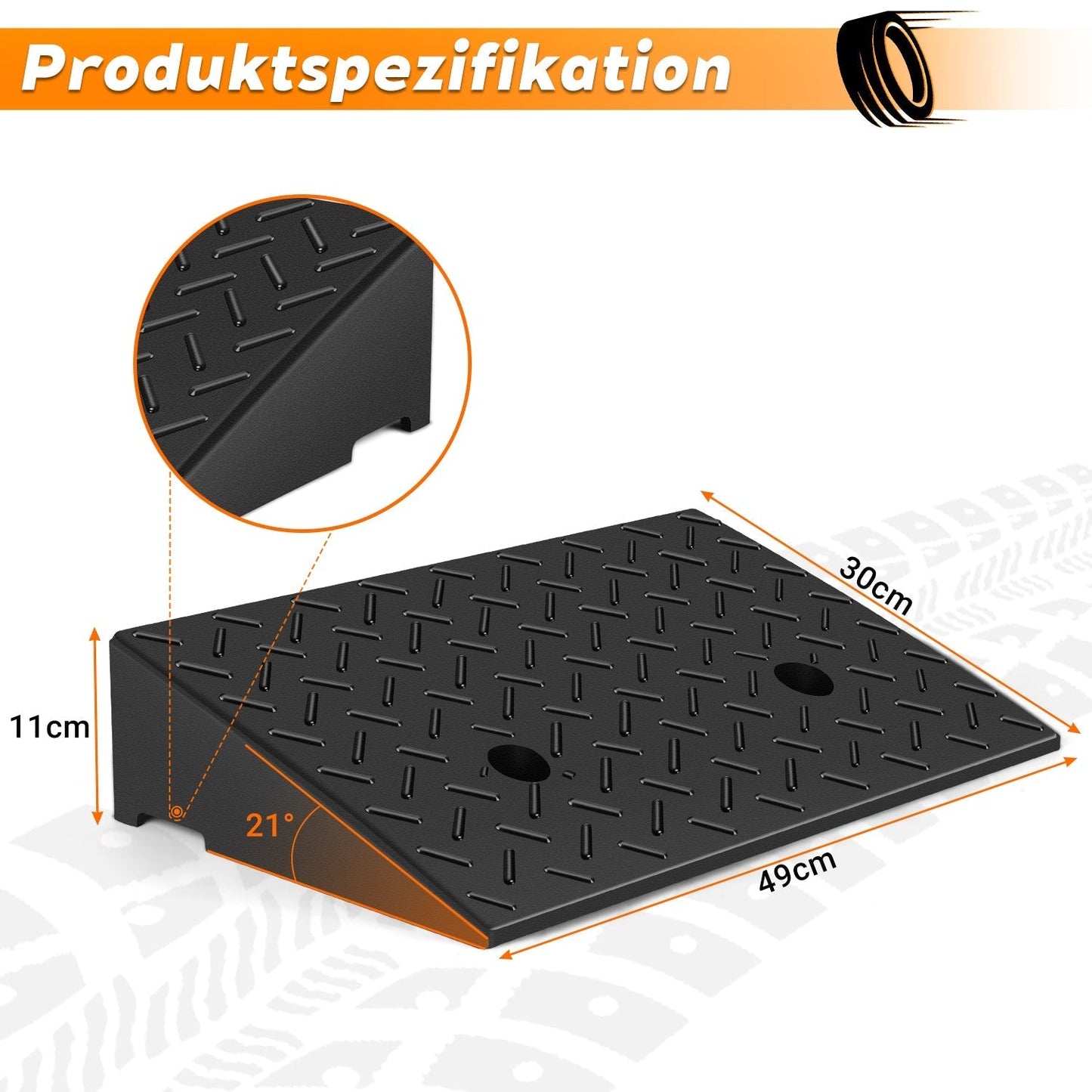 Heavy-Duty Vehicle Access Ramp for Up to 10 Tons