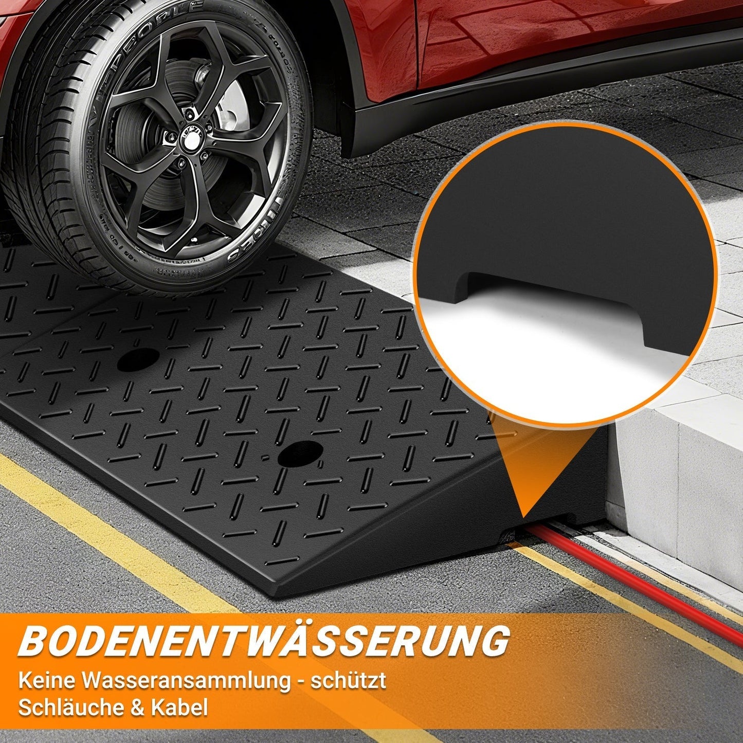 Heavy-Duty Vehicle Access Ramp for Up to 10 Tons