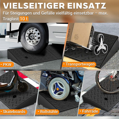 Heavy-Duty Vehicle Access Ramp for Up to 10 Tons