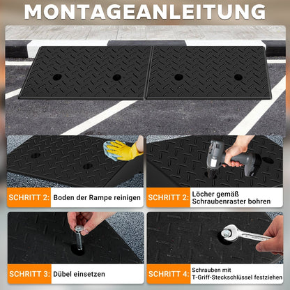 Heavy-Duty Vehicle Access Ramp for Up to 10 Tons