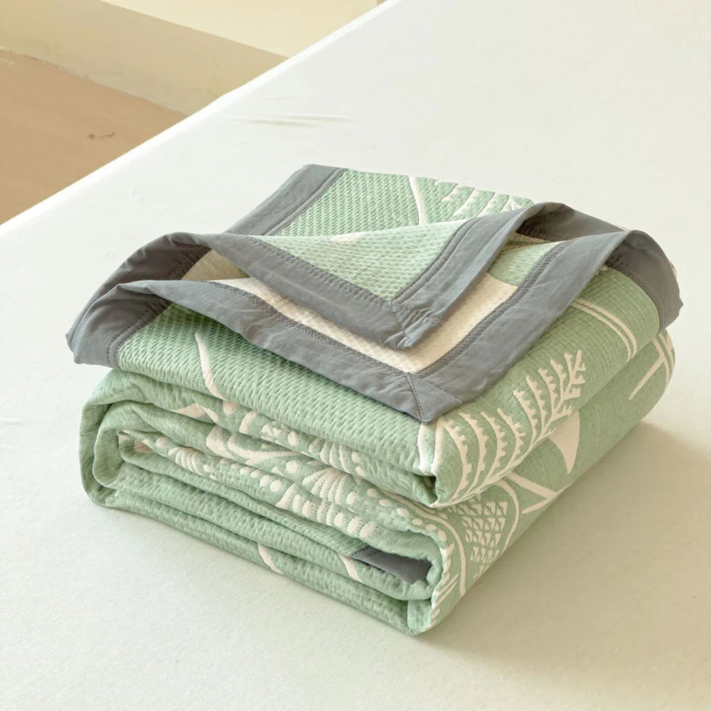 Serenity Reversible Cotton Blanket for All Seasons