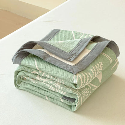 Serenity Reversible Cotton Blanket for All Seasons