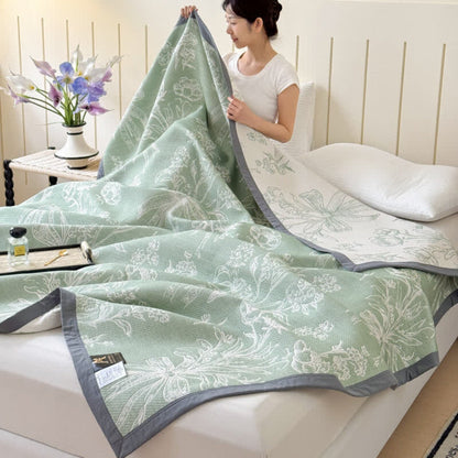 Serenity Reversible Cotton Blanket for All Seasons