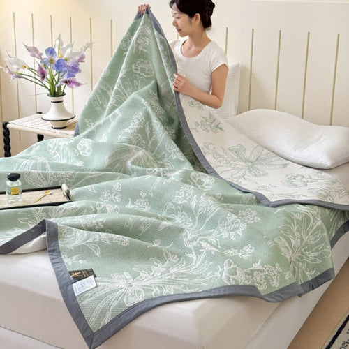 Serenity Reversible Cotton Blanket for All Seasons
