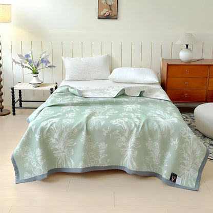 Serenity Reversible Cotton Blanket for All Seasons