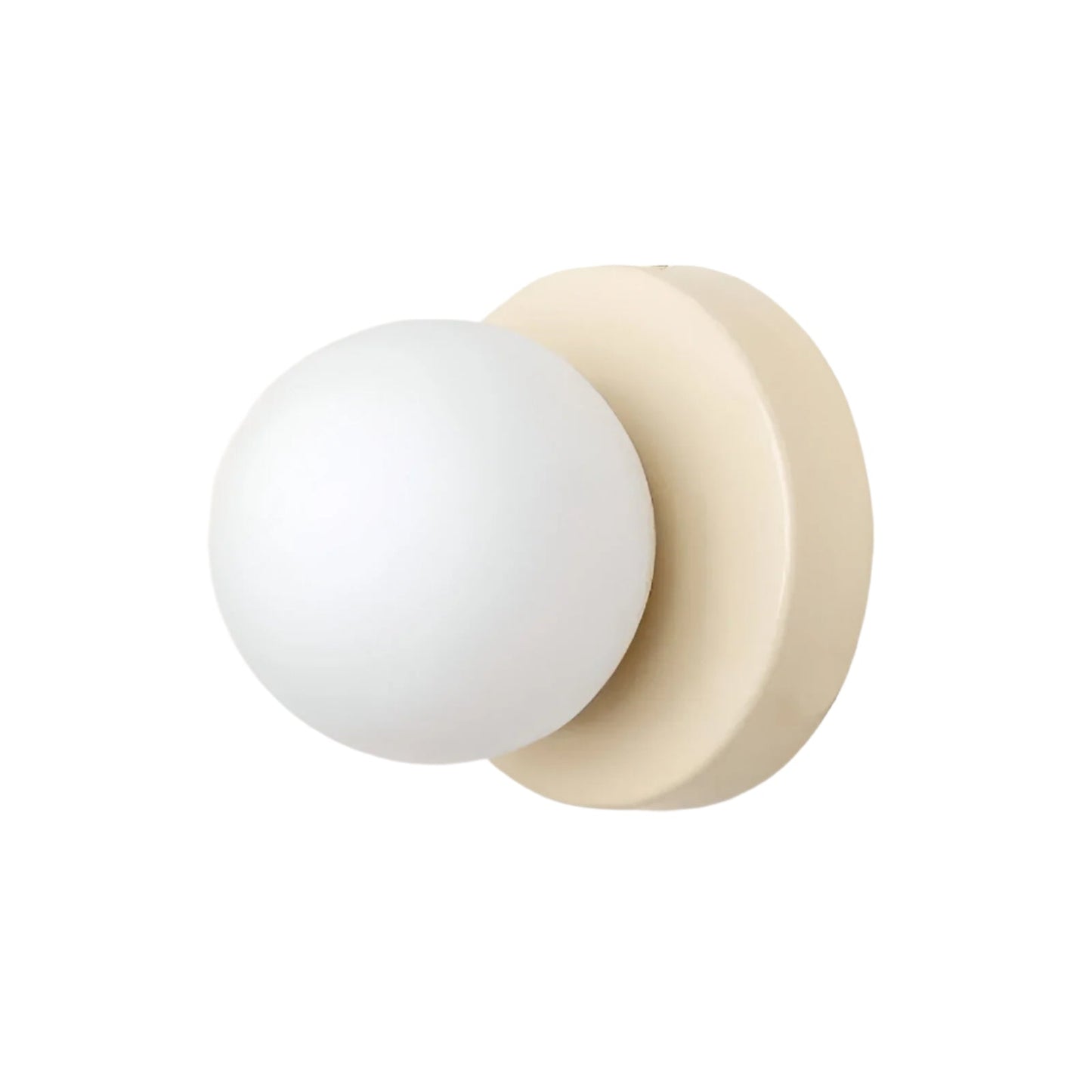 LED Round Frosted Glass Fixture - Ideal for Wall or Ceiling Mounting