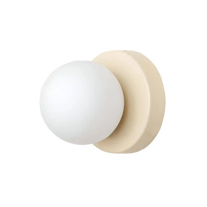 LED Round Frosted Glass Fixture - Ideal for Wall or Ceiling Mounting