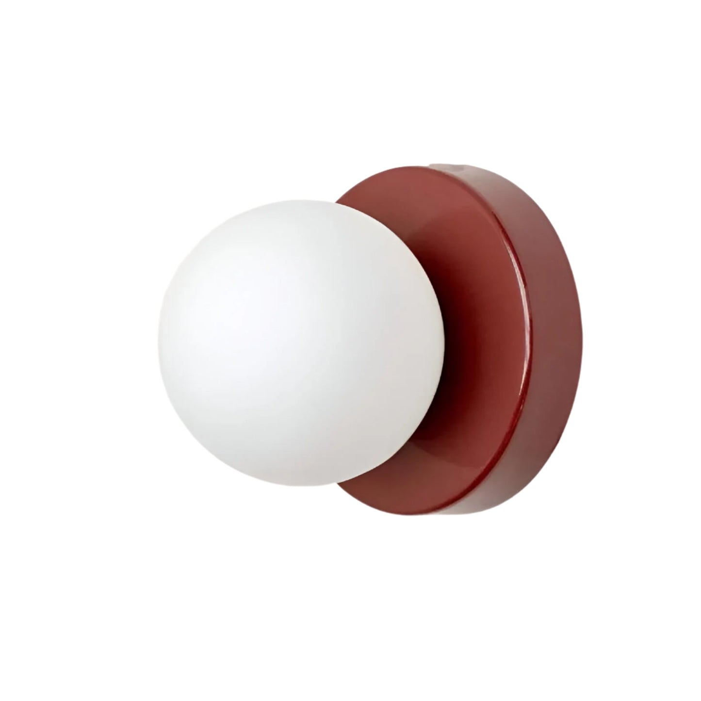 LED Round Frosted Glass Fixture - Ideal for Wall or Ceiling Mounting