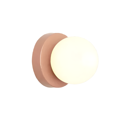 LED Round Frosted Glass Fixture - Ideal for Wall or Ceiling Mounting