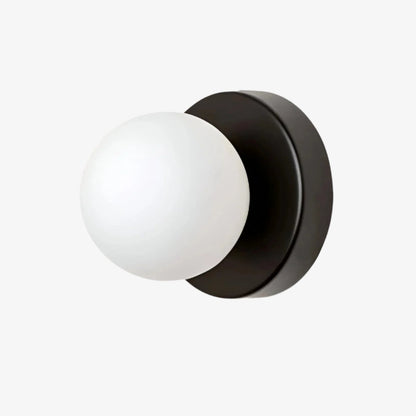 LED Round Frosted Glass Fixture - Ideal for Wall or Ceiling Mounting