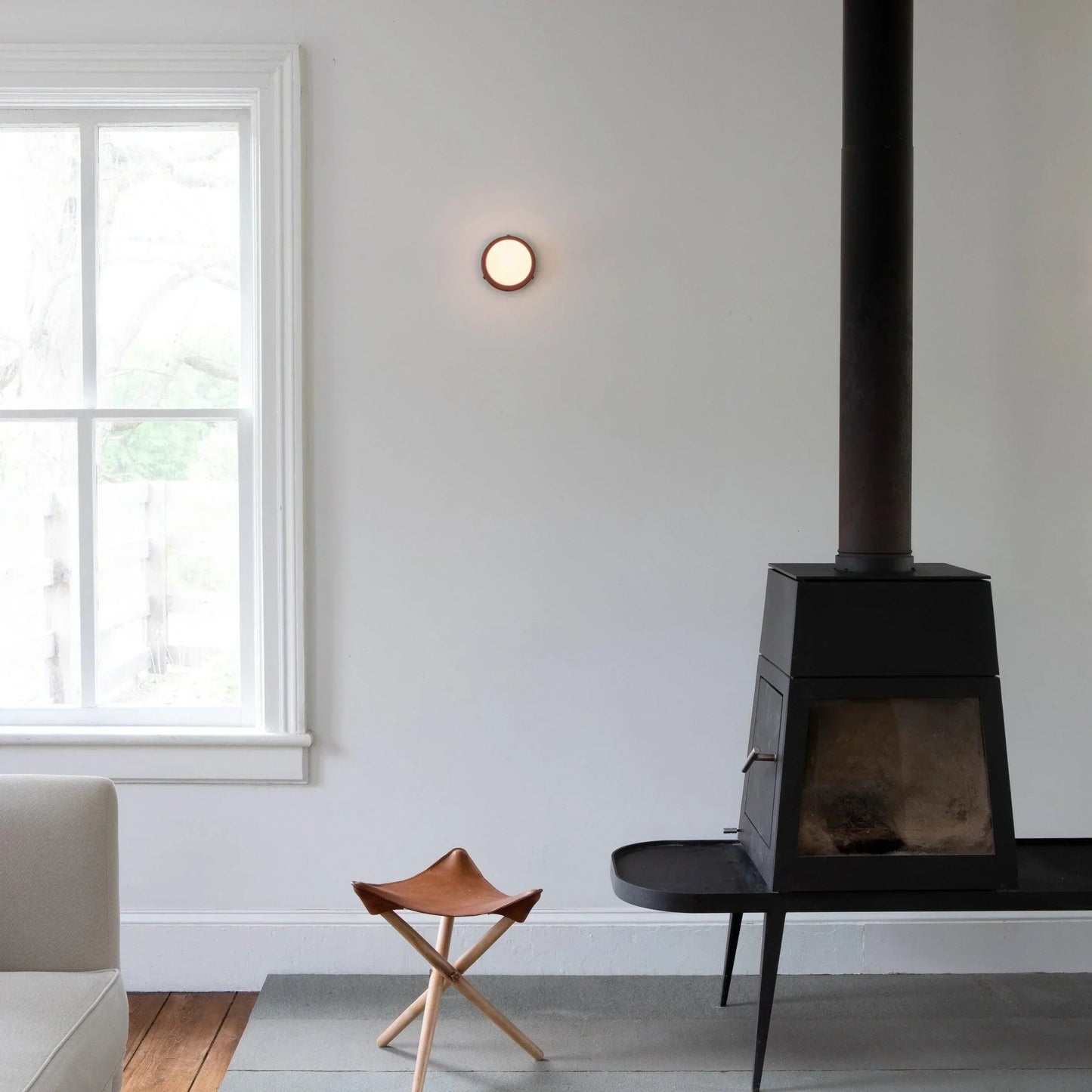 LED Round Frosted Glass Fixture - Ideal for Wall or Ceiling Mounting