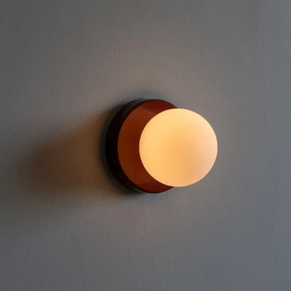 LED Round Frosted Glass Fixture - Ideal for Wall or Ceiling Mounting