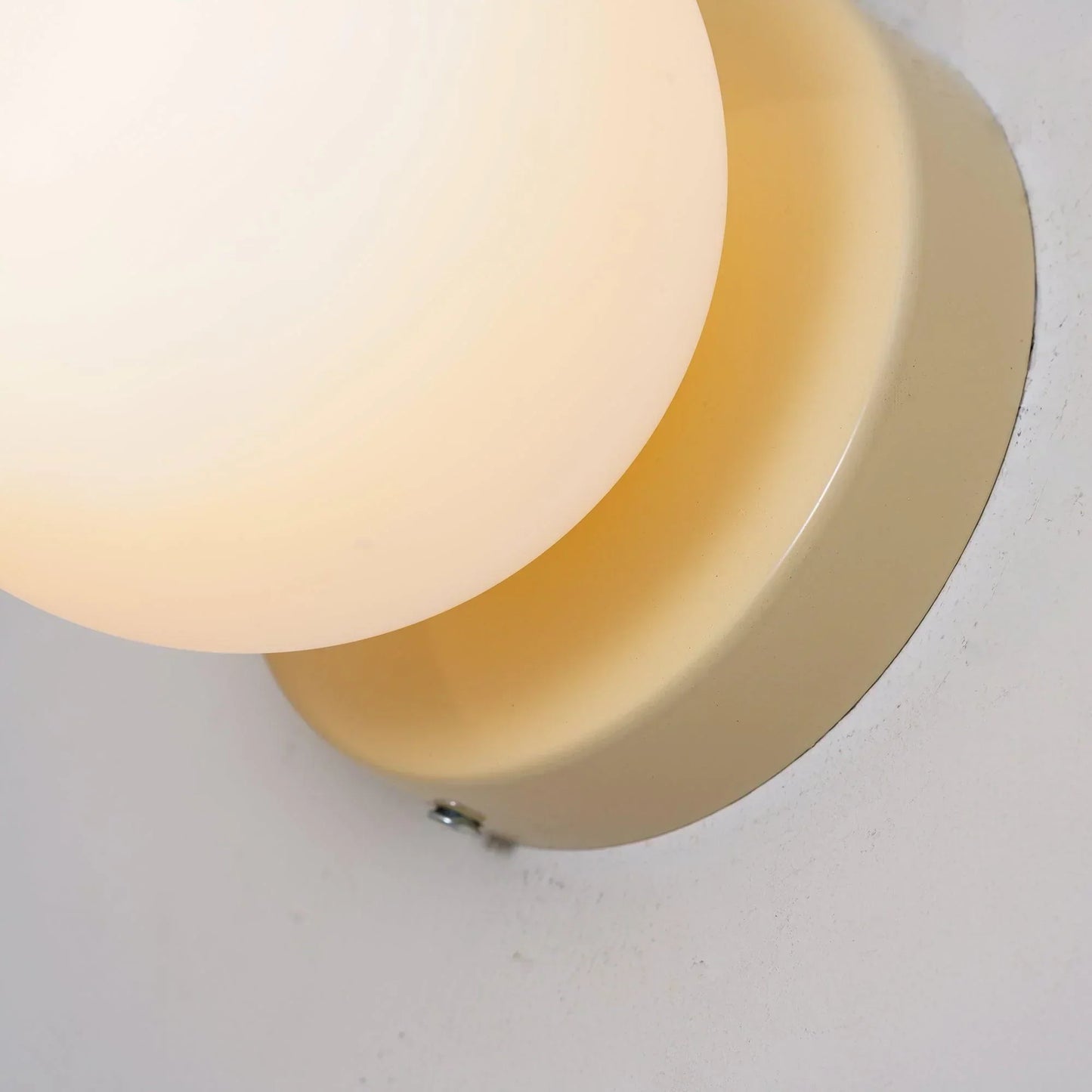 LED Round Frosted Glass Fixture - Ideal for Wall or Ceiling Mounting