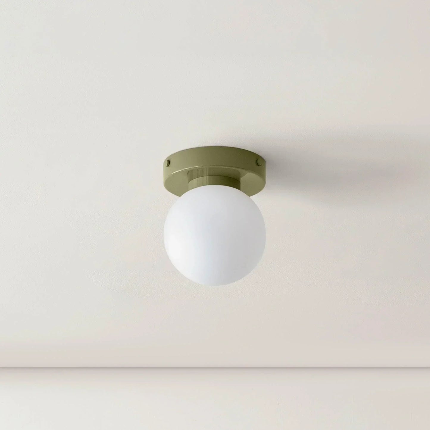 LED Round Frosted Glass Fixture - Ideal for Wall or Ceiling Mounting