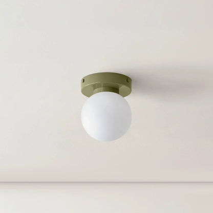 LED Round Frosted Glass Fixture - Ideal for Wall or Ceiling Mounting