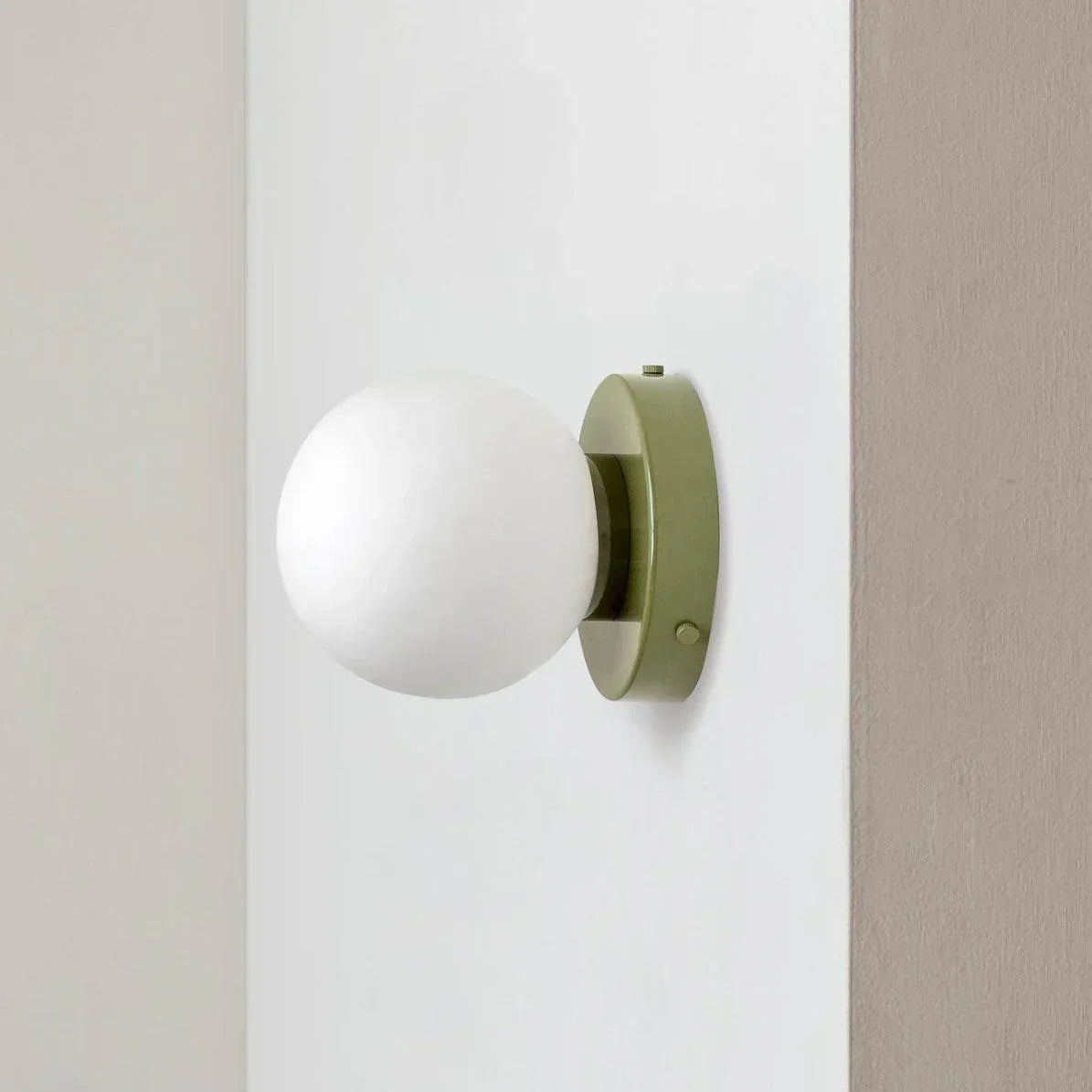 LED Round Frosted Glass Fixture - Ideal for Wall or Ceiling Mounting
