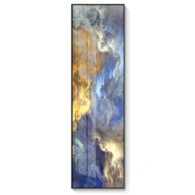 Abstract Marble Canvas Prints - Vertical Skyscraper Wall Art for Home Office