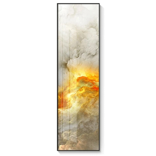 Abstract Marble Canvas Prints - Vertical Skyscraper Wall Art for Home Office
