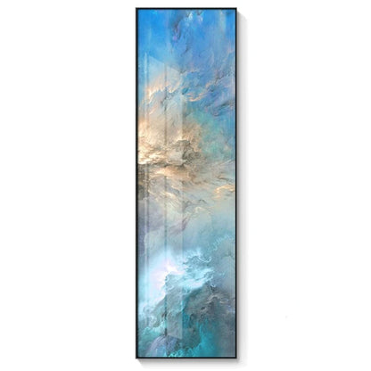 Abstract Marble Canvas Prints - Vertical Skyscraper Wall Art for Home Office