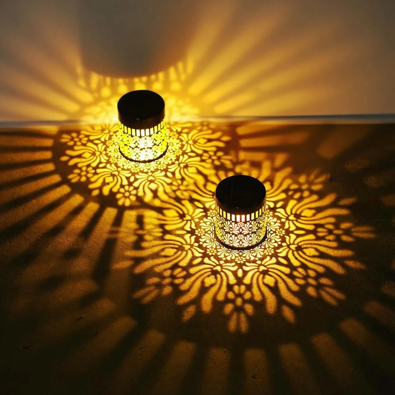 Solar-Powered Floral Wall Light | Wireless Setup