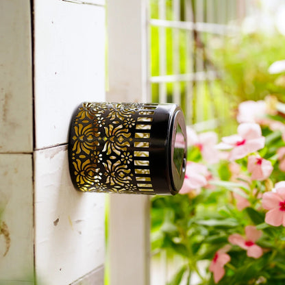 Solar-Powered Floral Wall Light | Wireless Setup