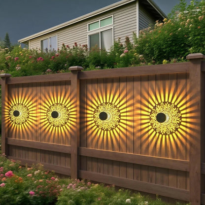Solar-Powered Floral Wall Light | Wireless Setup