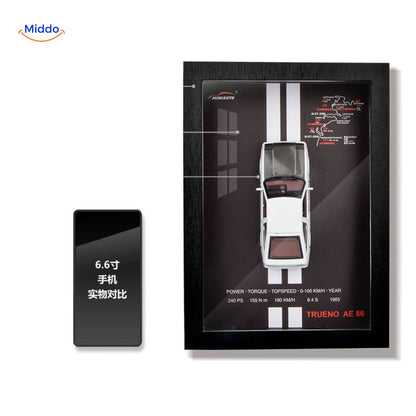 3D Wall Frame - Elegant Car Art for Stylish Interiors