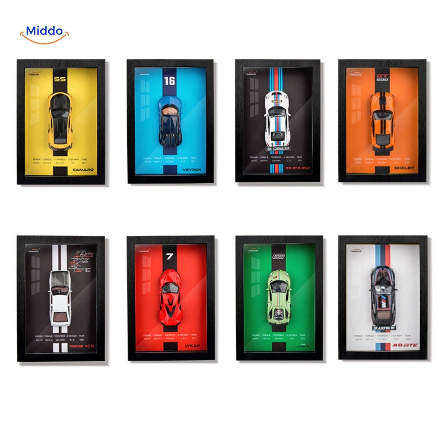 3D Wall Frame - Elegant Car Art for Stylish Interiors