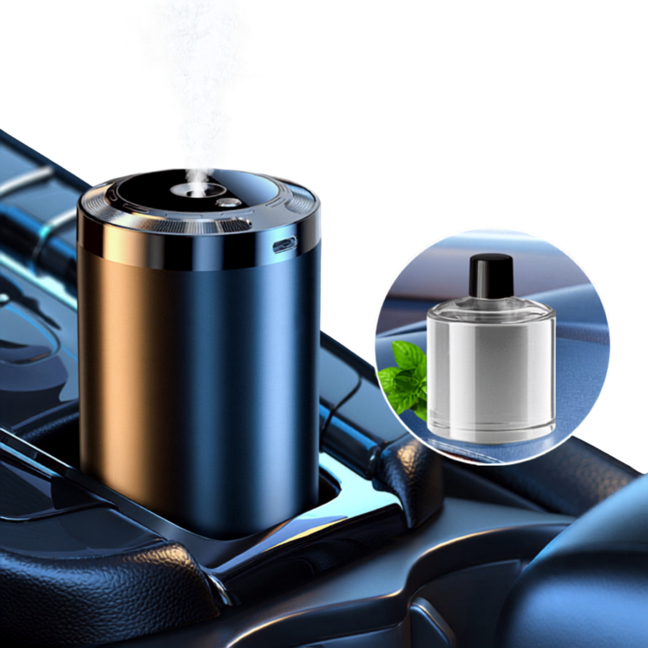 Smart Car Fragrance Dispenser | Adjustable Mist & Light Features