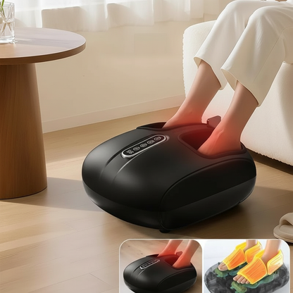 Heat and Air Compression Foot Massager with Remote, LCD Display & Adjustable Intensity
