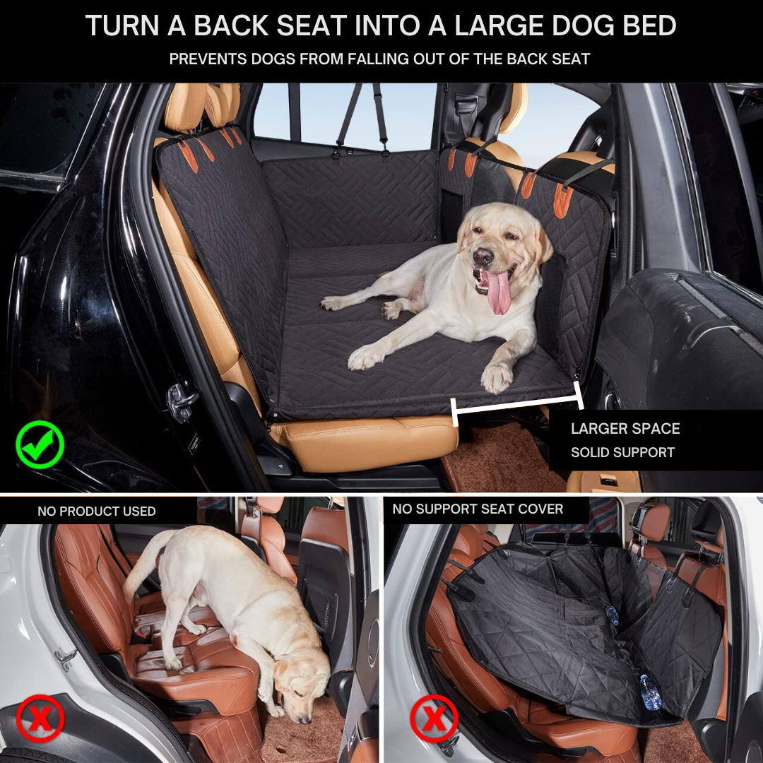 Pet Travel Protector | Waterproof Back Seat Cover for Dogs
