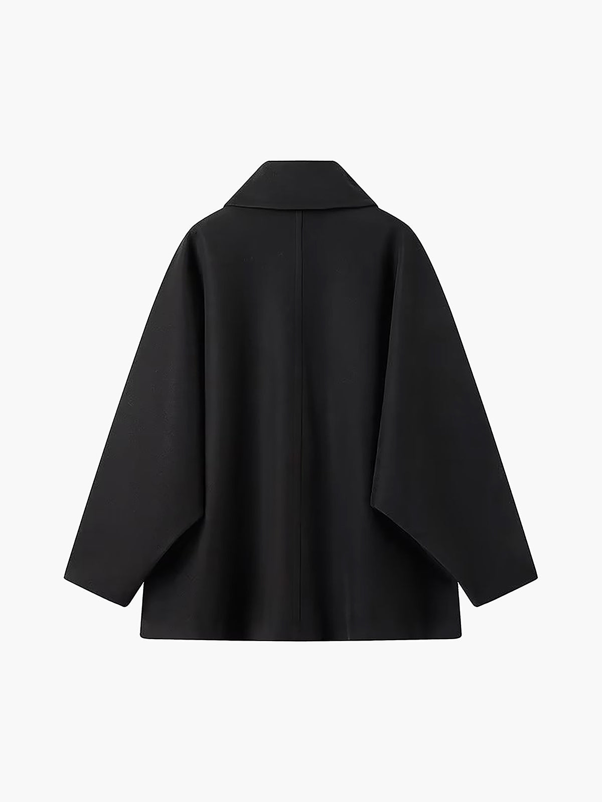 Stylish Oversized Coat in Wool Blend with Button Closure