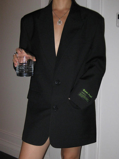 Women's Oversized Blazer with Classic Lapels | Perfect for Office or Outings