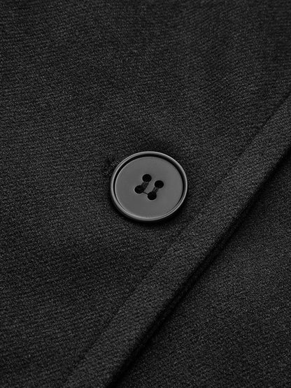 Stylish Oversized Coat in Wool Blend with Button Closure