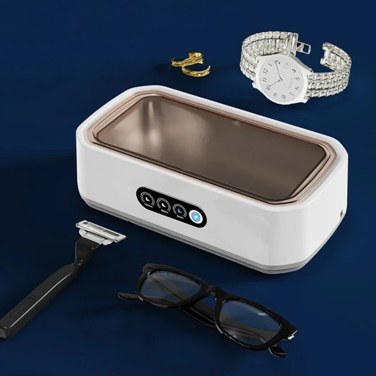 Ultrasonic Jewelry and Dental Prosthetics Cleaner - 650ml Capacity